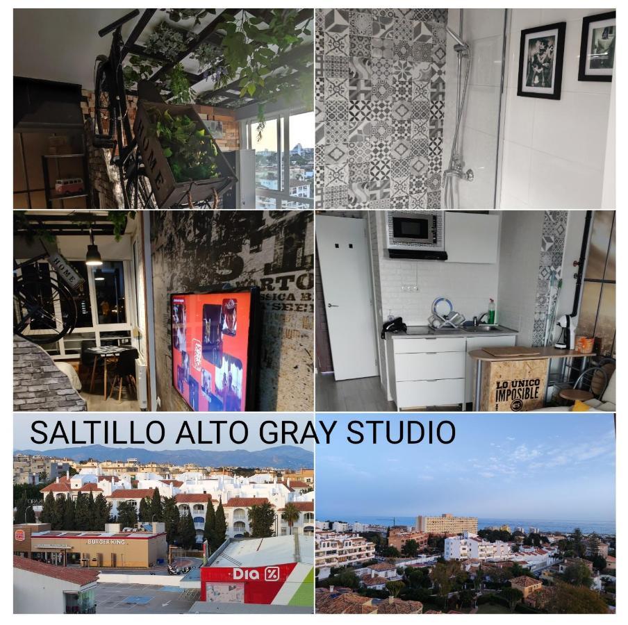Saltillo Alto Gray Studio. Vistas Al Mar Y Piscina Torremolinos Eksteriør billede